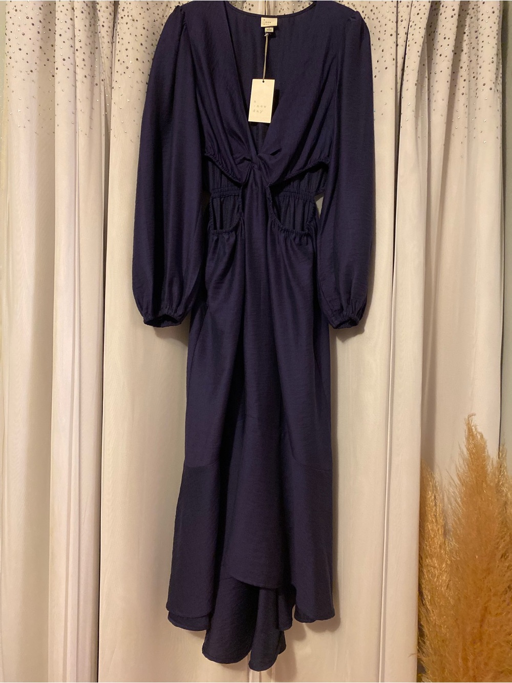 A NEW DAY NWT SIZE MEDIUM HIGH LOW CUT-OUT SIDES DRESS